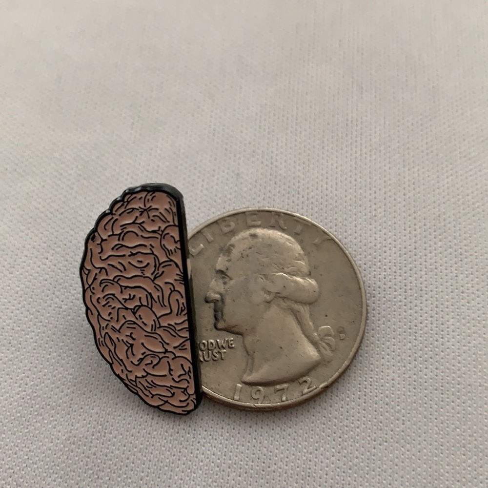 Half a Brain Pin - Picture 3 of 3